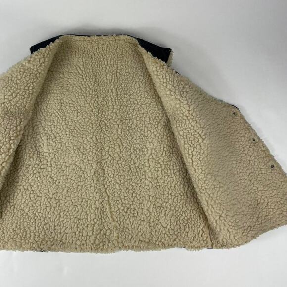 Vintage Nelson Denim 70s Fleece Lined Vest Size XL Western Cowboy Cowgirl - Picture 5 of 7